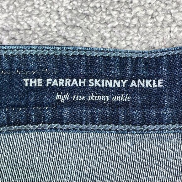 Ag Adriano Goldschmied Farrah Jeans Women's 26 Blue Skinny Ankle Dark Denim - Picture 5 of 12